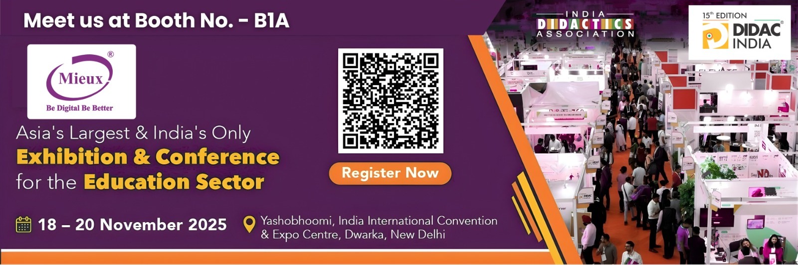 Mieux at DIDAC India 2025 - Education Exhibition & Conference